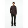 Slim Fit Easy-iron Shirt - Burgundy/dotted - Men 