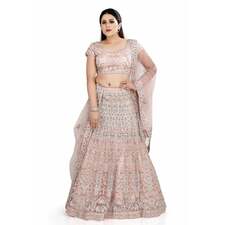Pastel Pink Lehenga Choli With Thread Embroidery DEKP-2349