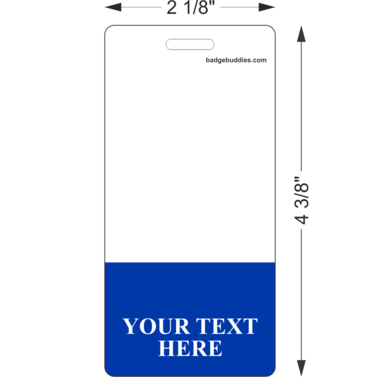 2 ⅛" x 4 ⅜" Full Bleed Vert...