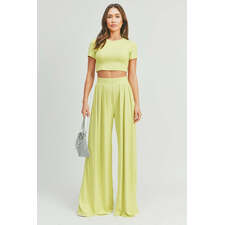 Crop Top And Palazzo Pants Set