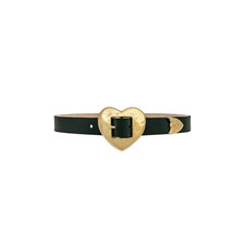 Streets Ahead Heart Belt in Black &amp; Brass | REVOLVE