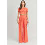Crop Top And Palazzo Pants Set