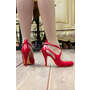 Envy Stiletto High Heels (Red)