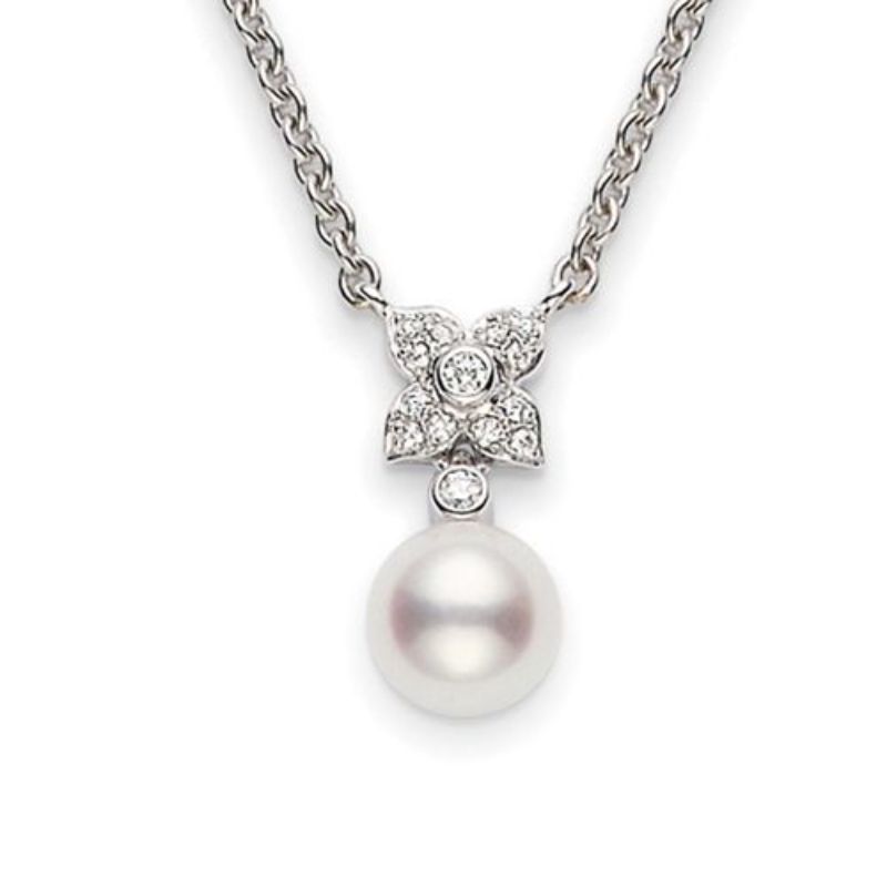 Mikimoto 18K White Gold Ako...