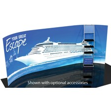 Formulate 20-Ft Horizontal Curve Wall | Excellent Pillowcase Banner