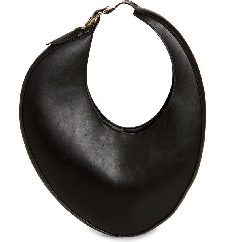 Sabah Scoop Shoulder Bag, Main, color, BLACK