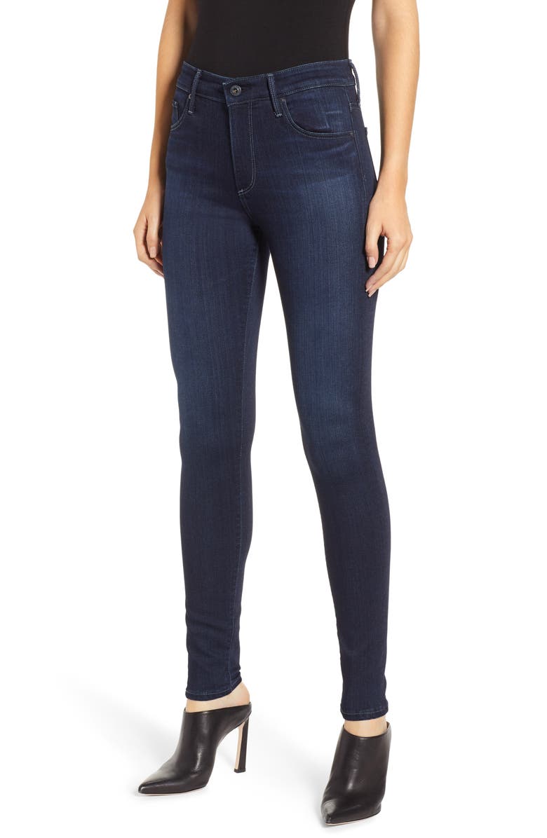  Farrah High Waist Skinny Jeans, Main, color, BLUE BASIN