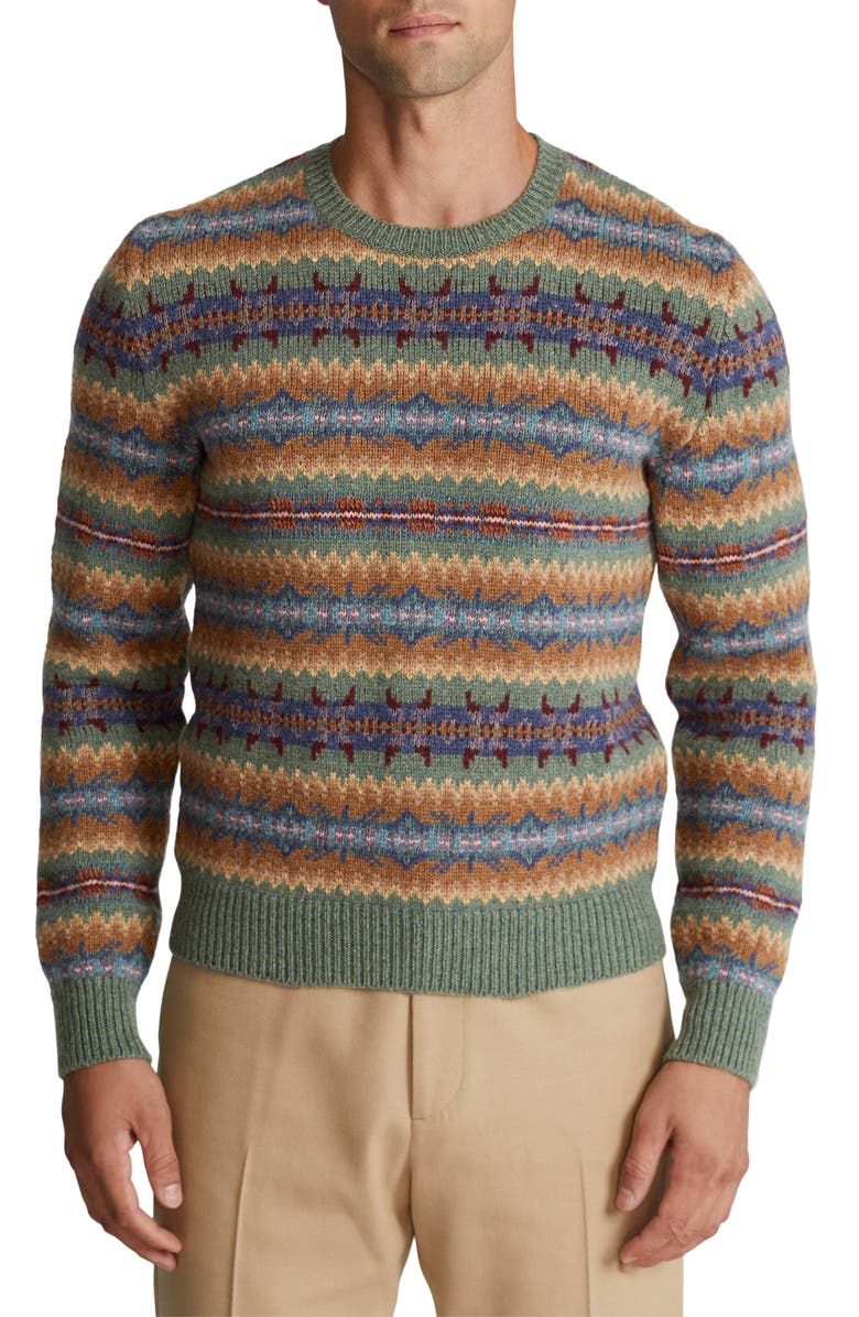 Isle Wool &amp; Cashmere Sweater, Main, color, LOVEITT FAIRISLE