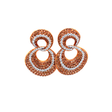Brown Diamond Earring in 14K Rose Gold 