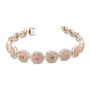 Pink Diamond Ladies Bracelet in 18K Two Toned Gold 