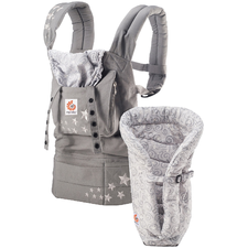 Ergobaby Bundle of Joy Carrier & Insert - Galaxy Grey - Free Shipping