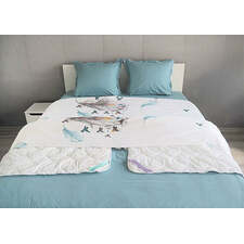 Aqua Splash | Double Bedding Set - pillowcase 20x27"