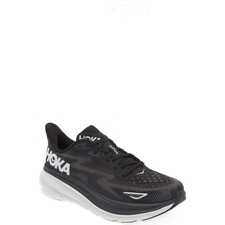 HOKA Clifton 9 Running Shoe, Main, color, BLACK / WHITE