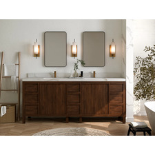 Aberdeen 60 in. W x 22 in. D Single Sink Bathroom Vanity with Countertop and White Basin(S)