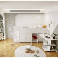 Longwall Space Saver Single Bed with Cupboards &amp; Drawers