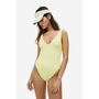 High Leg Swimsuit - Light yellow - Ladies 