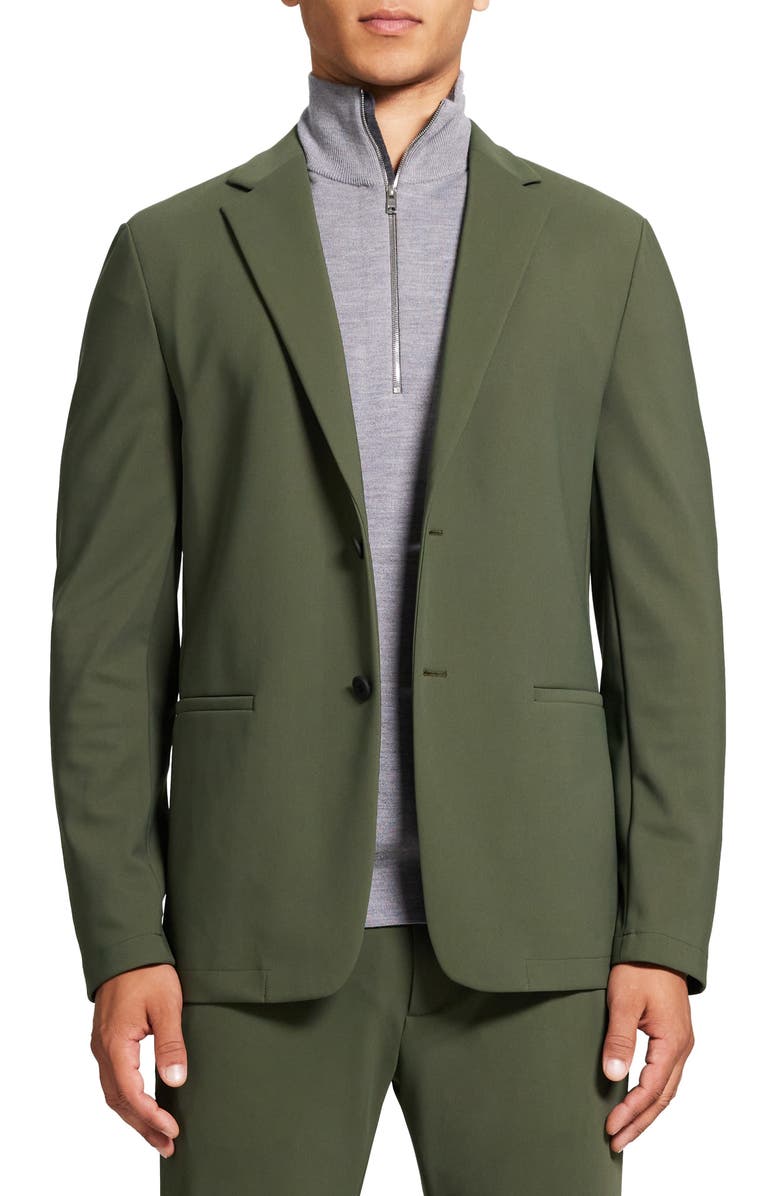 THEORY Clinton Sport Coat, Main, color, BRANCH GREEN - 0VC