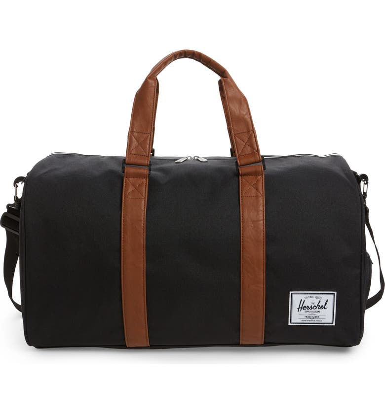 HERSCHEL SUPPLY CO. Duffle Bag, Main, color, BLACK/ TAN