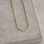 9ct Yellow Gold Plated 1.8mm Diamond Cut Rope Chain Necklace
