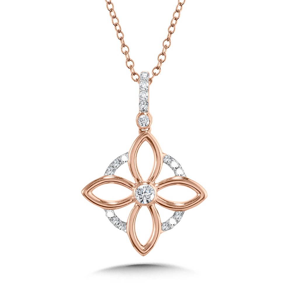 Floral Diamond Pendant