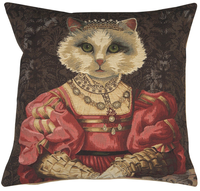Cat With Crown A Tapestry C...