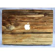Natural wood vinyl macbook and laptop decal