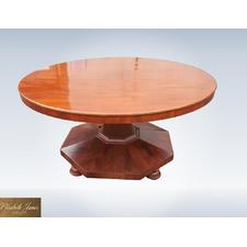 5ft Diameter Post Regency Antique Mahogany Round Dining Table To Seat 8 People