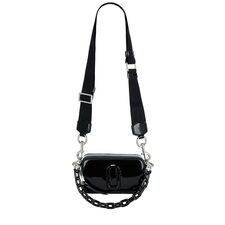 Marc Jacobs The Patent Leather Snapshot in Black | REVOLVE