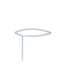 Lele Sadoughi Lana Chain Belt in Pacific Sky | REVOLVE