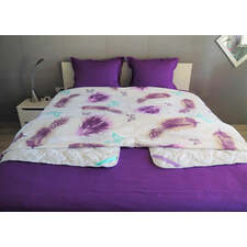 Dark Purple | Double Bedding Set - pillowcase 20x27"