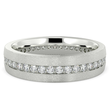 Men's Pave Set Diamond Wedding Band