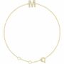 14K Yellow .07 CTW Diamond Initial M 6-7 Bracelet