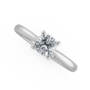 Cushion Solitaire Engagement Rings