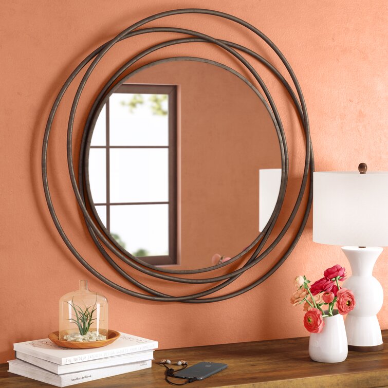 Husby Round Metal Wall Mirror
