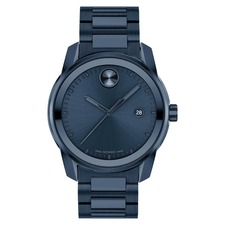 MOVADO Bold Verso Bracelet Watch, 42mm, Main, color, BLUE
