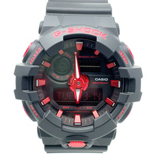 Casio G-Shock Analogue/Digital Black/Red Resin Watch