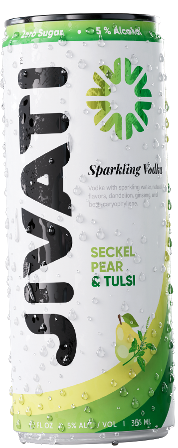 Sparkling pear and tulsi Vo...
