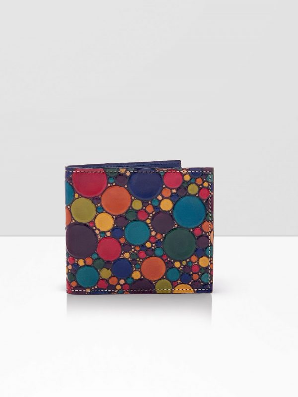 Bubbles Collection Leather Wallet