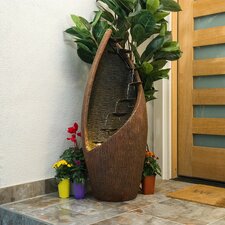 Flowing Fiberglass Fountain with Light