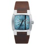DIESEL® Cliffhanger Leather Strap Watch, 36mm, Main, color, BROWN/BLUE