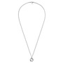 GUCCI Interlocking-G Pendant Necklace, Main, color, STERLING SILVER