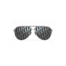 DIOR Oblique Essential 60mm Sunglasses, Main, color, SHINY PALLADIUM / SMOKE MIRROR