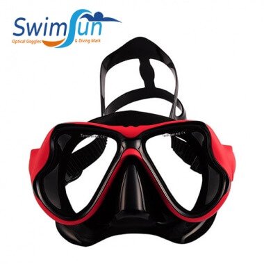 D1 Red Scuba Diving Masks