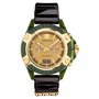 VERSACE Icon Active Chronograph Silicone Strap Watch, 44mm, Main, color, TRANSPARENT GREEN