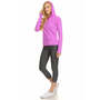 Women's Seamless Athletic Slim Fit Full Zipper Jacket with Hoodie and Thumb Holes - Wear Sierra