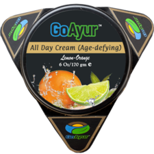 GoAyur Lemon-Orange AllDay AgeDefying Cream - 6 Oz,  Herbal Anti-Aging Cream, Moisturizing Cream for Dry skin