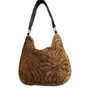 Brown Fall -  Velvet Hobo Bag, Use as Crossbody too.