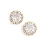 KATE SPADE NEW YORK that sparkle round stud earrings, Main, color, CLEAR/ GOLD
