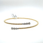 .35ctw Diamond Bypass Flex Bangle Containing: 6 Round Diamonds; I; Si1; 14kyw
