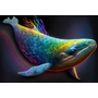 Rainbow Whale | Rare Digital Artwork | MakersPlace